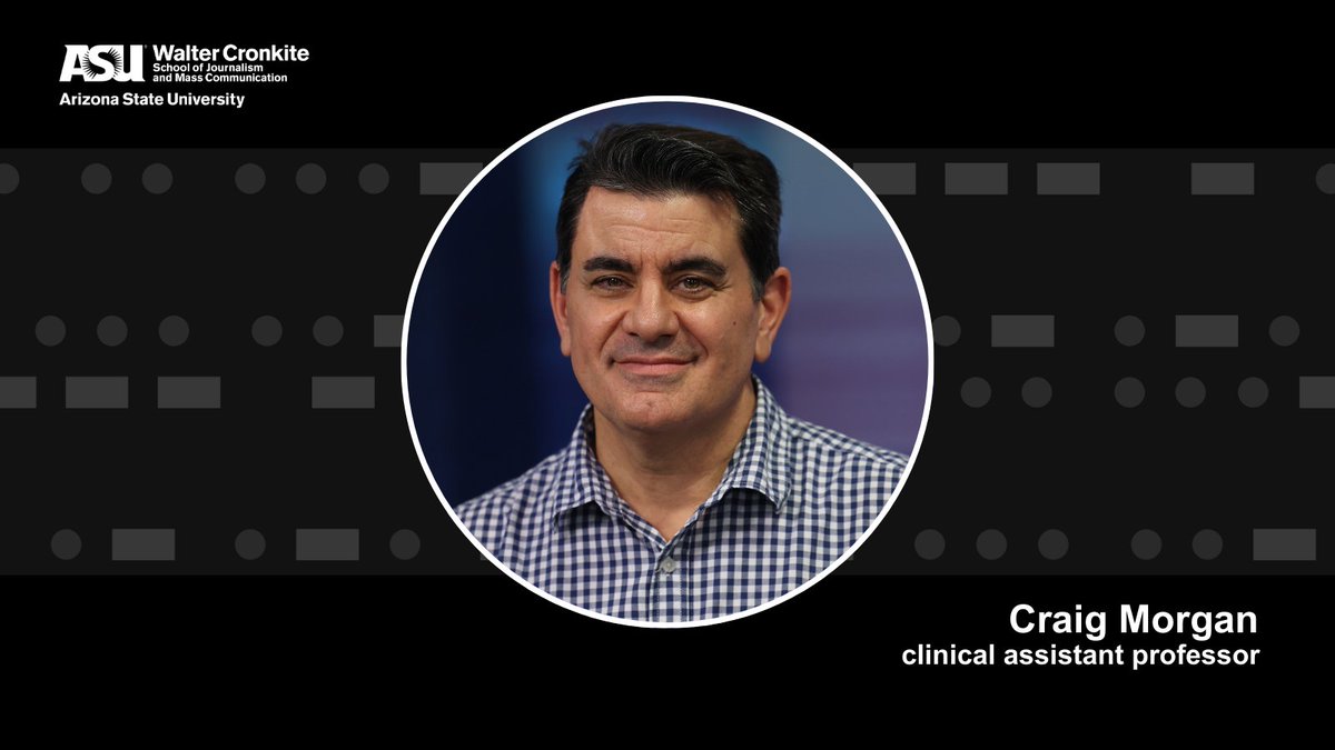 Cronkite_ASU's tweet photo. 👋 Say hello to @CraigSMorgan, who's joining #CronkiteNation as a clinical assistant professor! Building on his 30-year career covering sports in the Valley, he'll nurture the next generation of sports journalists in our Cronkite News Phoenix Sports Bureau. https://t.co/iOFs1KXvPN