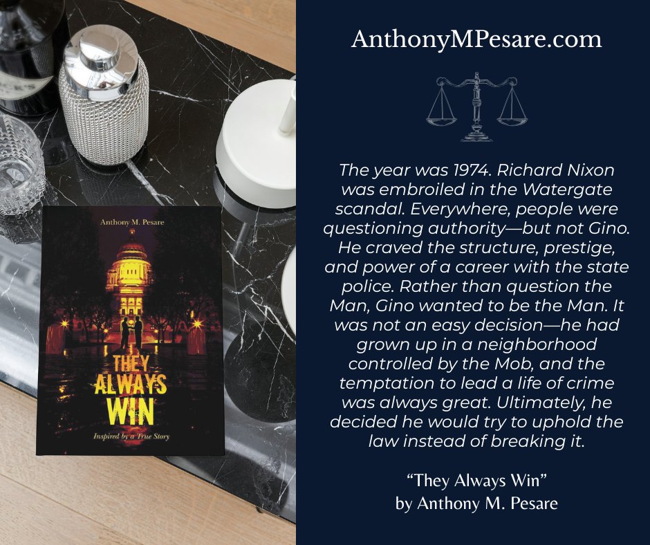 AnthonyMPesare's tweet photo. Gino Peterson didnโt ask for a war. He just wanted justice.
Pick up your copy of the true-story inspired novel, "They Always Win" today.
Buy it where book are sold or visit my new website to learn more!
https://t.co/wfx9mPW05T
#RIMafia #organizedcrime #lawenforcement https://t.co/XyCsZwpcJz