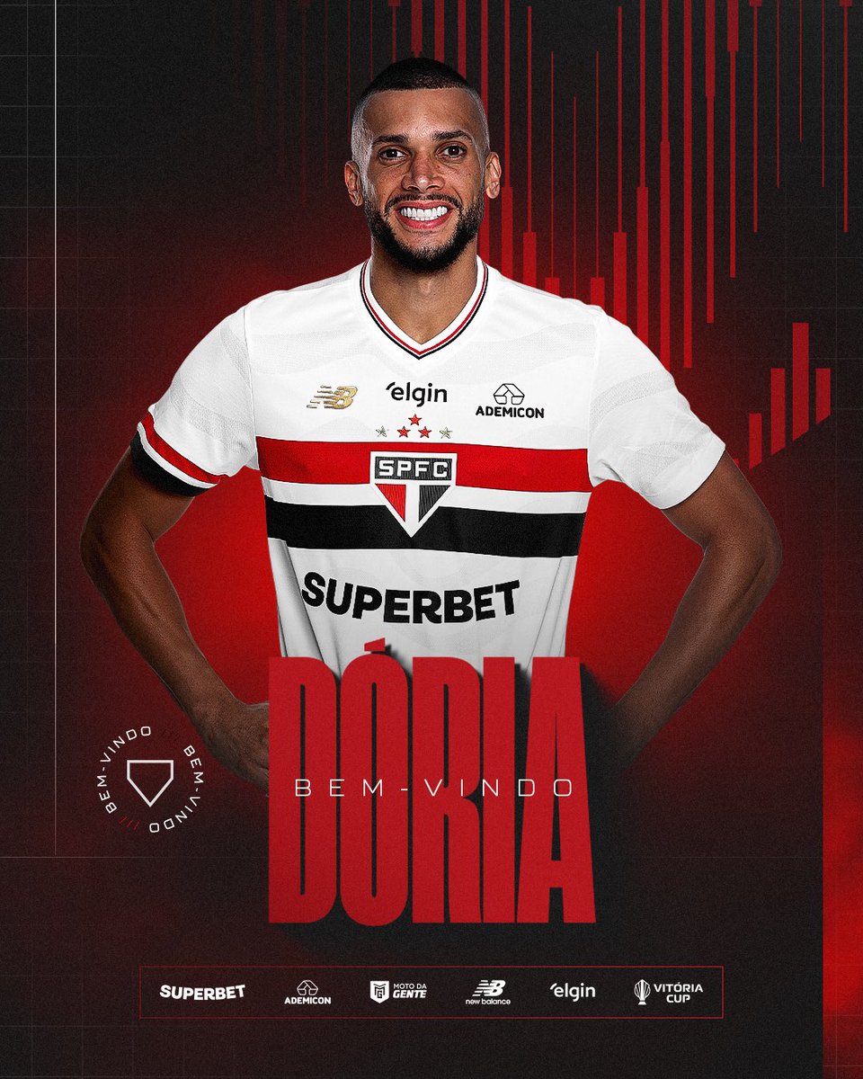 SofascoreBR's tweet photo. Dória (31 anos) pelo Atlas:

⚔️ 49 jogos
⚽️ 3 gol
🚀 61% eficiência nos duelos aéreos (!)
✂️ 206 cortes (4.2 /j!)
⤴️ 55 interceptações
🔐 353 ações defensivas (7.2 /j!)
🦾 129 bolas recuperadas
🔄 19 dribles sofridos (0.4 /j!)
💯 Nota Sofascore 6.66

Novo reforço do @SaoPauloFC! 🇧🇷✍️
