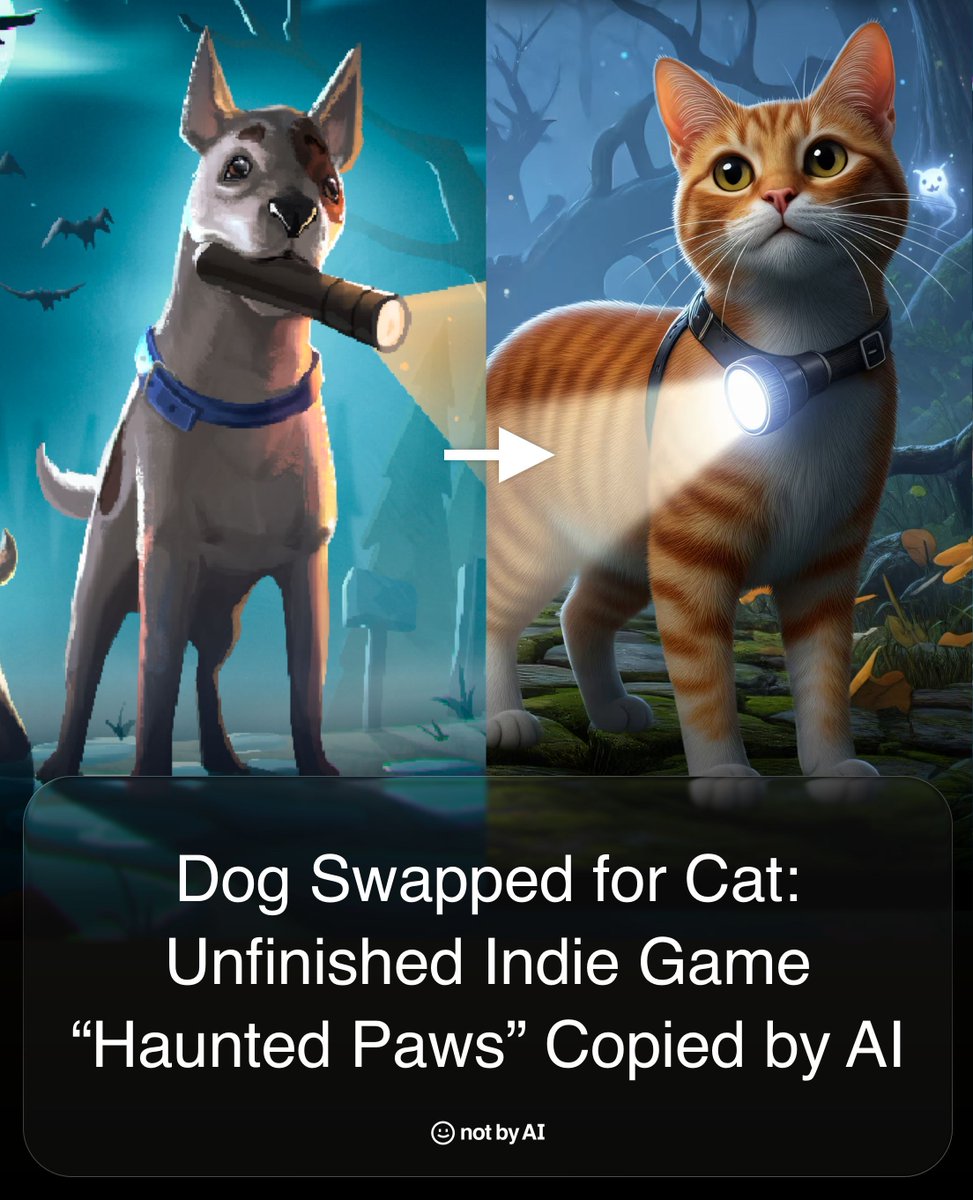 “Haunted Paws” is accusing “Ghostly Whiskers” of being a copycat.

On X, the studio warned gamers that "This is an unauthorized copy that steals our concept, visuals, and story, using AI-generated assets, releasing on the PlayStation Store."