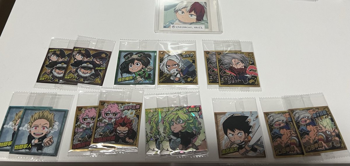 chocomint_eats2's tweet photo. 僕のヒーローアカデミア　ヒロアカ　ウエハース　シール　にふぉるめーしょん　交換　譲渡

【譲】画像①〜④
【求】画像⑤or定価＋送料

ALT記載あり

検索からもお気軽にお声掛けください✨ https://t.co/OmeD1URH4x