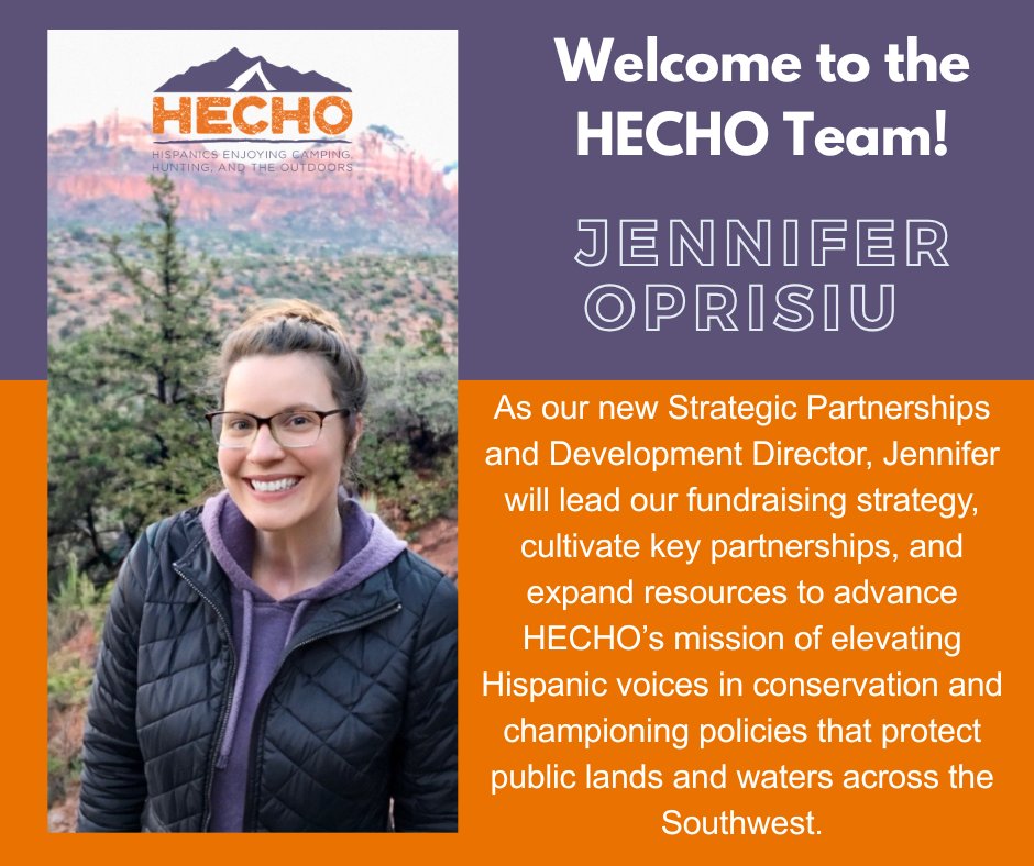 Welcome, Jennifer Oprisiu, to the HECHO team! Jennifer joins HECHO as our new Strategic Partnerships and Development Director, where she will lead fundraising and partnership initiatives to support HECHO's mission. Learn more about Jennifer: hechoonline.org/our-team