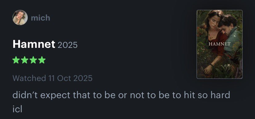 m_michaelaa's tweet photo. as more people watch hamnet i’m learning i’m very much in the minority for my feelings about that moment… https://t.co/8yxHCpXhza