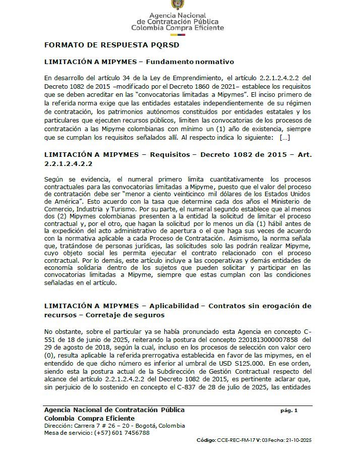 comprapublica_'s tweet photo. 🏭¿Es viable limitar a la participación exclusiva de Mipymes en procesos de selección de valor cero (0)?

Colombia Compra: Es posible puesto que no hay norma que lo impida

Descarga aquí👇
https://t.co/XBBSOvCmln https://t.co/zG76DdRuVa