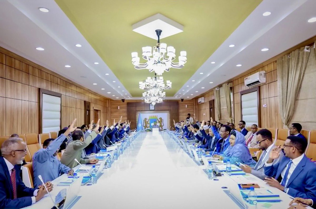 ARahmanMustaf's tweet photo. The Council of Ministers of the Federal Republic of Somalia has formally terminated all existing bilateral security and defense agreements and understandings with the United Arab Emirates, in a decisive resolution adopted to safeguard the nation’s unity, territorial integrity, and constitutional order. 

The termination explicitly extends to all cooperation arrangements concerning the strategic ports of Berbera, Bosaso, and Kismayo, effectively ending UAE involvement in these critical economic and military hubs. 

This action follows compelling reports and incontrovertible evidence indicating that actions by the United Arab Emirates compromised Somalia’s sovereignty, territorial integrity, and political independence, in direct violation of the principles of state sovereignty, non-interference, and respect for constitutional governance.