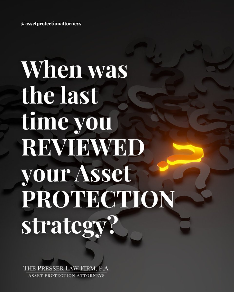 Building wealth is only half the battle; the other half is protecting it. ⚖️

Asset protection isn’t about fear—it’s about foresight.

Don't wait for exposure to show up.

Plan now so your assets stay protected, not vulnerable. 🛡️

👉 assetprotectionattorneys.com
📞 561-953-1050
