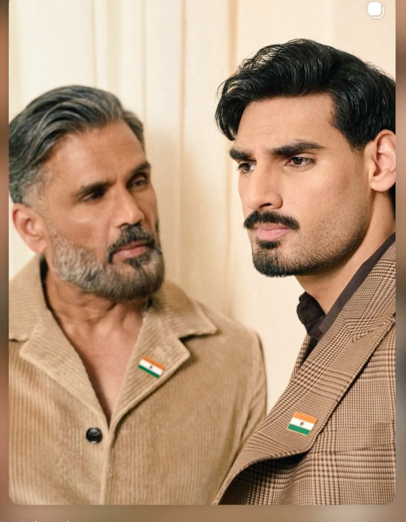 HimanshuGuptaG's tweet image. What a picture! Sunil Shetty sir, you look so young and fit.
Ahaan Shetty sir is looking great too!
The historic role you did in #border… we hope Ahaan Sir will make a similar impact in #border2.
But sir, we will miss you in #border2.
Is your cameo in 
#border2?

#suneilvshetty