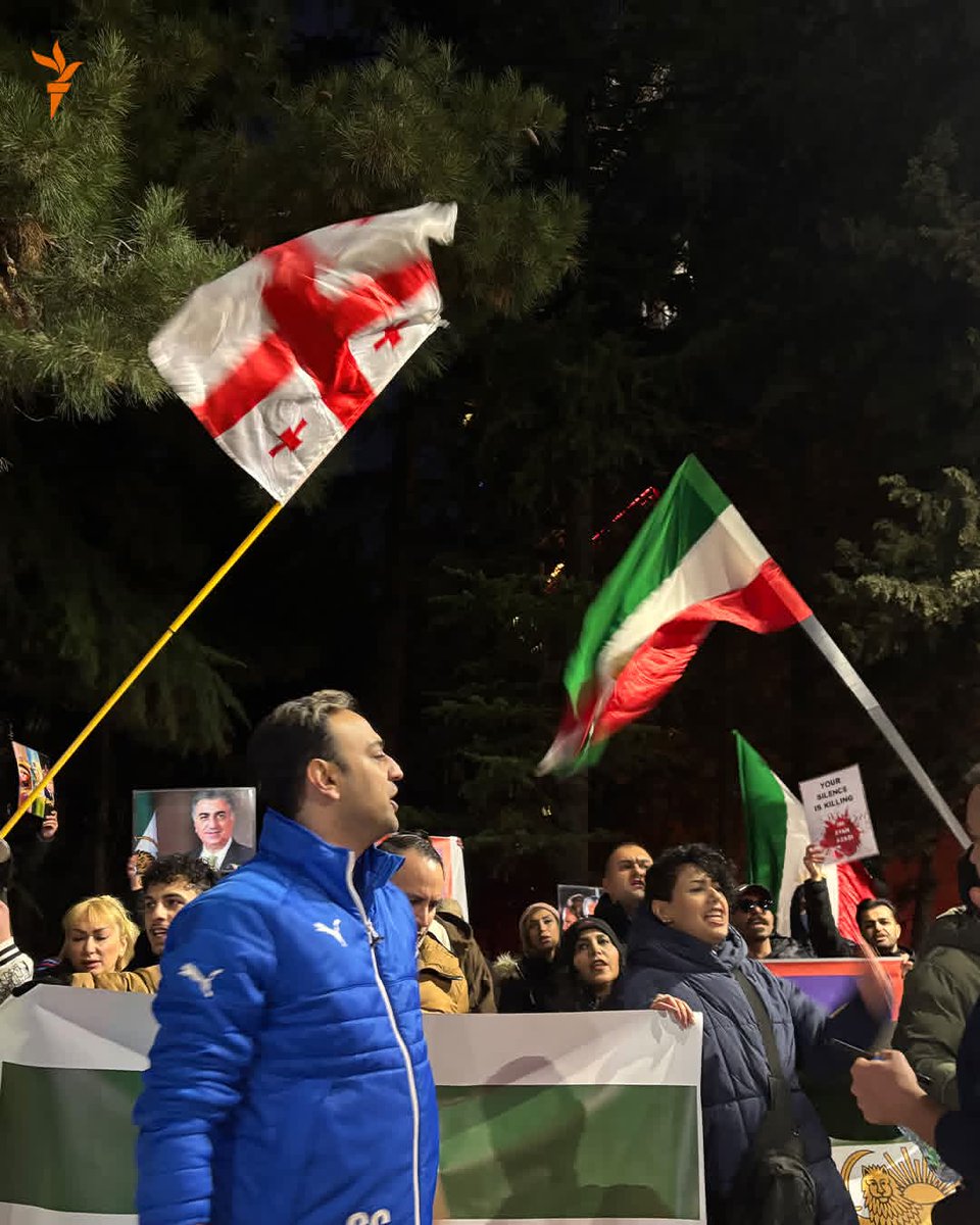 Rebellious1Ws's tweet photo. Unstoppable rallies continue in Georgia. 🇬🇪 Yesterday, Georgians held solidarity protests in support of Iranian protesters.❤️🔥✊️
#NoToDictatorship
#FreeIran
#FreeGeorgia
#NAFO #OpGeorgia #Anonymous #SupportProtesters https://t.co/QY3HX7JAsP