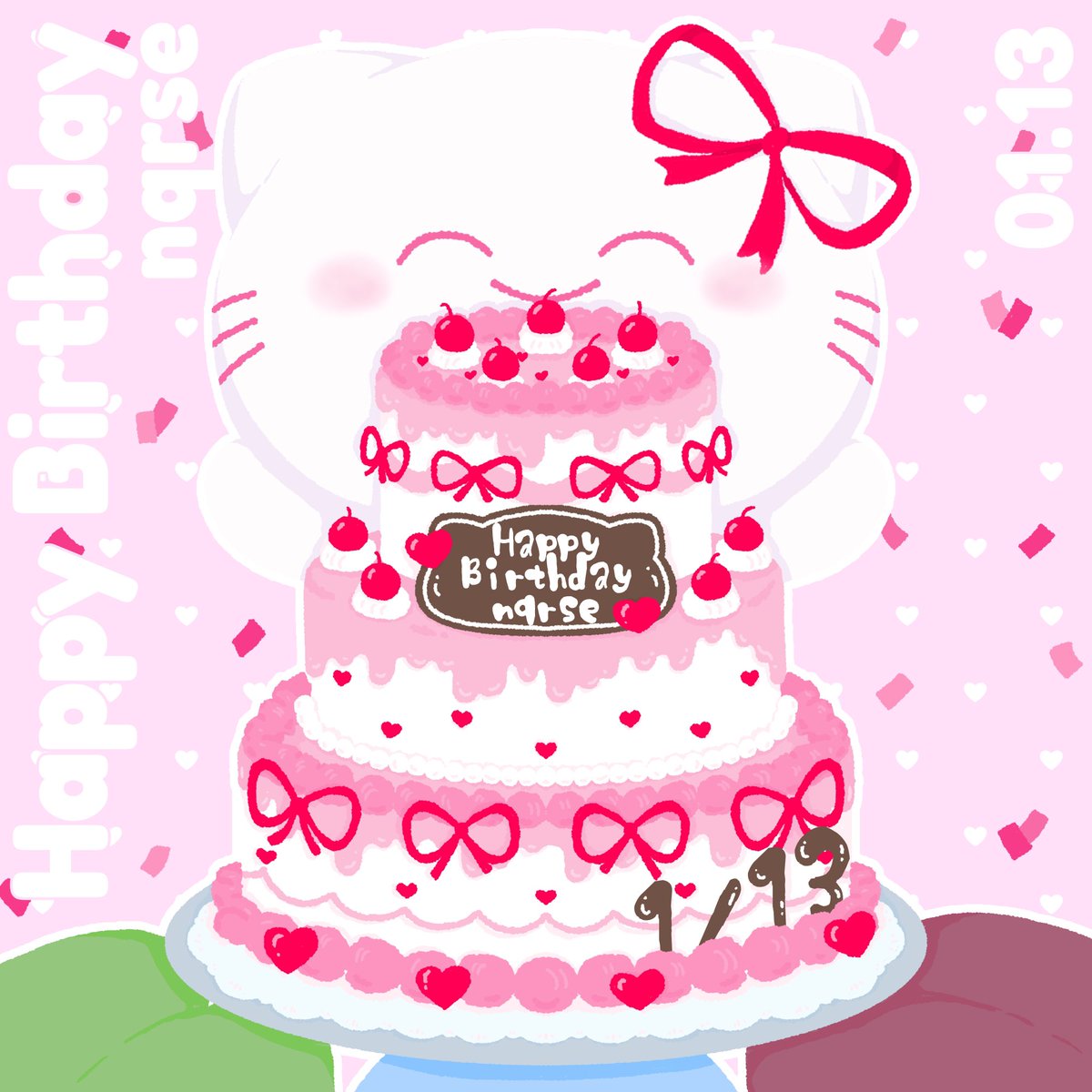 fuu_tn's tweet photo. 🎂🩷🎀
#nqrse誕生祭2026 #なるせかいたよ https://t.co/0OUUzbuiZL
