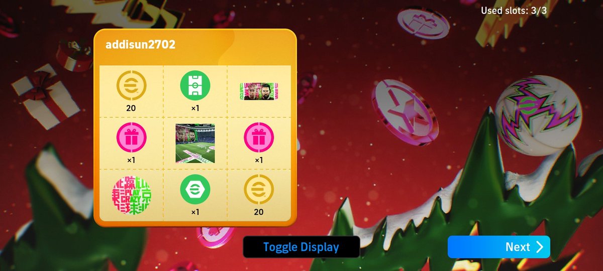 BenMouktar5's tweet photo. @play_eFootball @grok what contains this slot https://t.co/DWDkEw3ees
