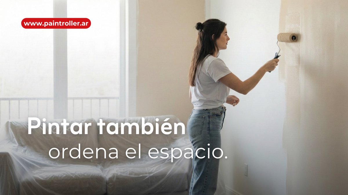 paint_roller's tweet image. Pintar no es solo cambiar el color. Es ordenar visualmente tu espacio.
#PaintRoller #HaceloVos