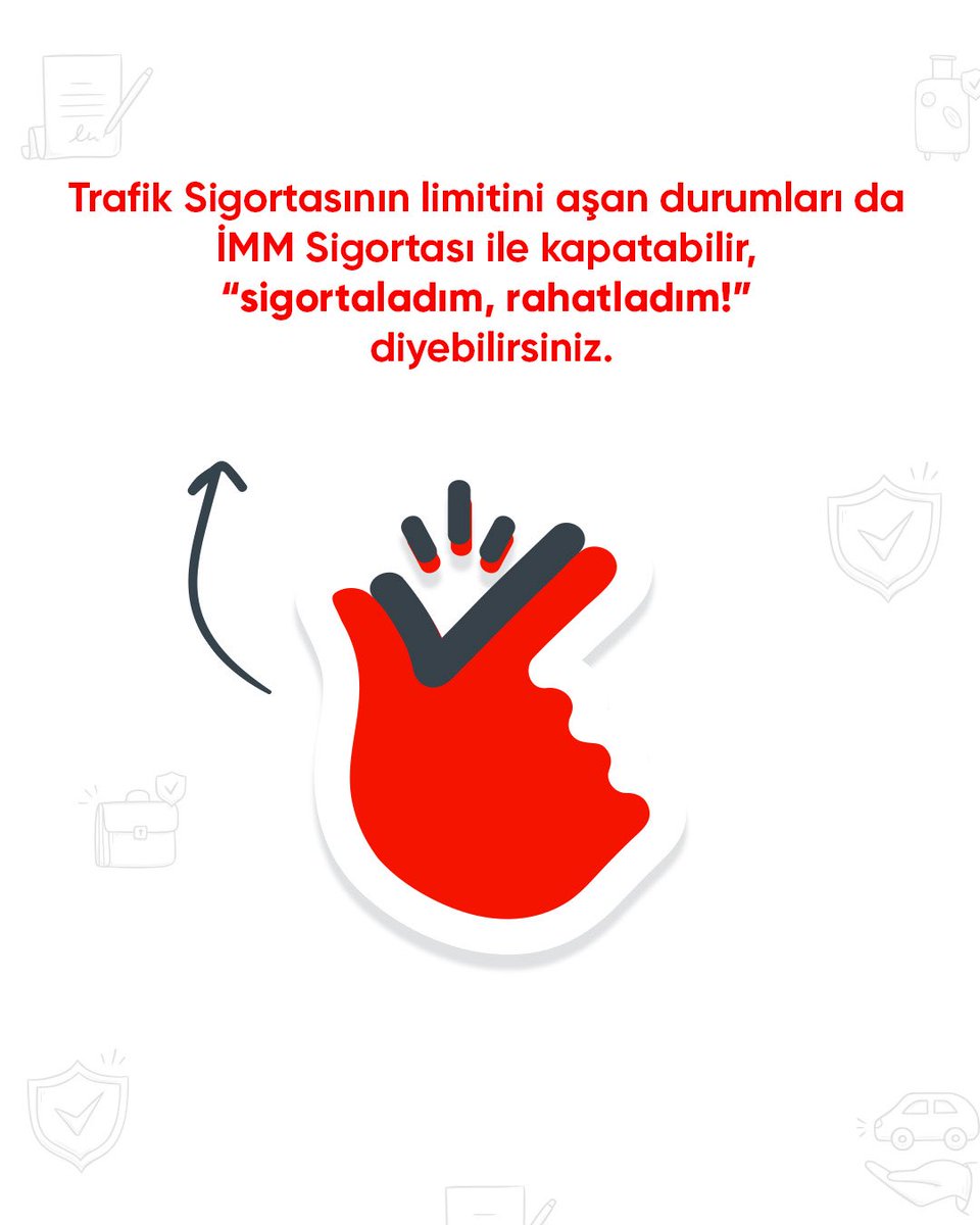 İMM Sigortası ile Trafik Sigortası limitini aşan durumları güvenceye alabilir, masraflarınızı azaltabilirsiniz!

Detaylı bilgi için: sigortaladim.com/imm-sigortasi