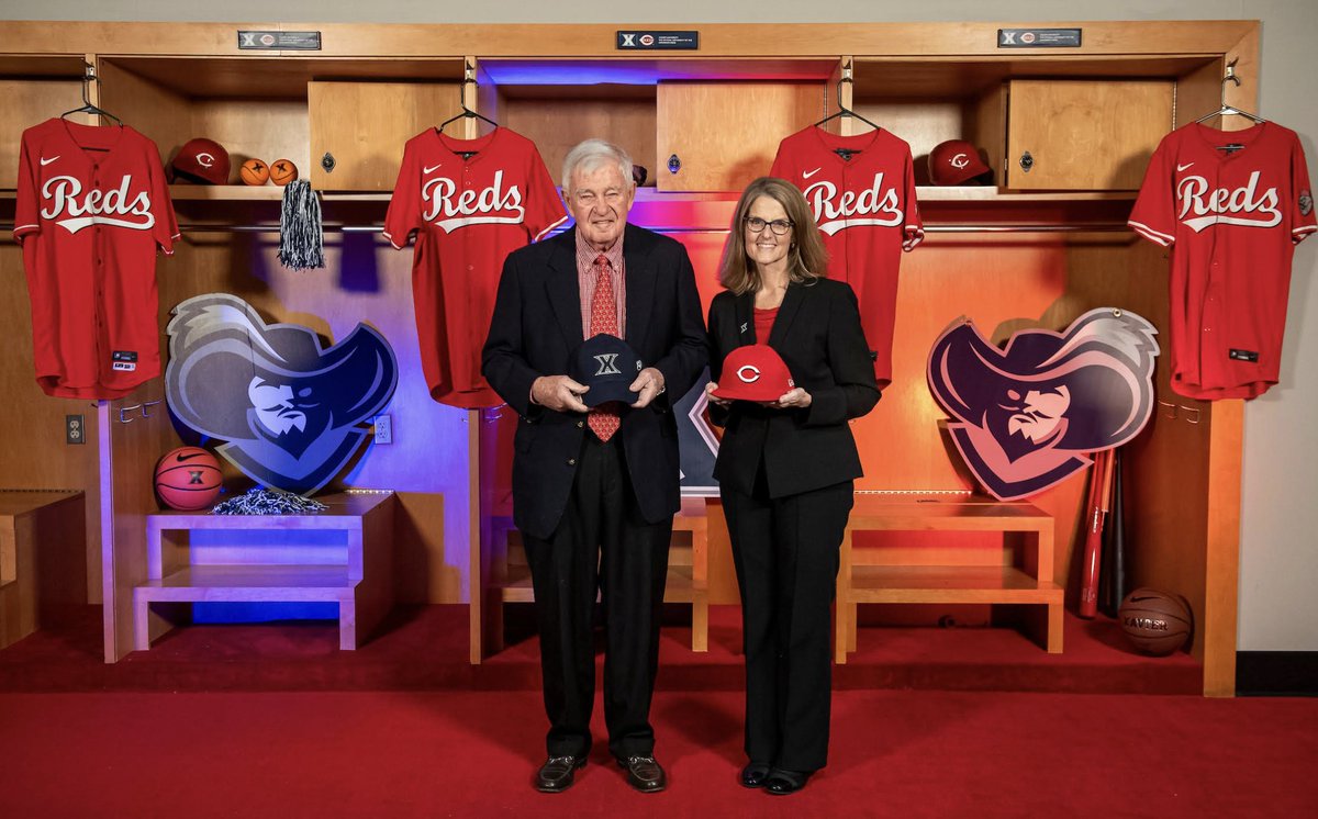 LanceMcAlister's tweet photo. From #Reds 
#Xavier and #Reds are teaming up with a new 10-year commitment naming Xavier as the Official University of the Reds.
This long-term partnership brings together two of Cincinnati’s most storied and influential institutions, building on their shared strengths and deep roots in the region. Together, Xavier and the Reds will enhance academic opportunities for students and create new pathways for hands-on learning connected to one of Major League Baseball’s most historic franchises.