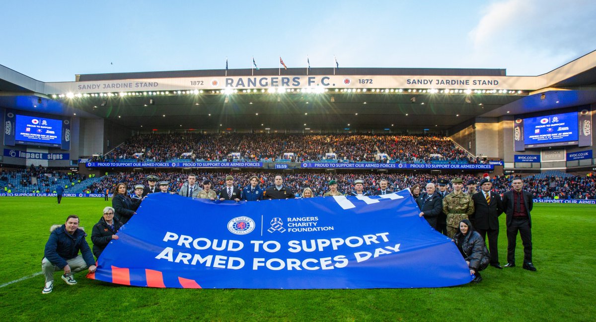 RFC_Michael_'s tweet photo. Rangers Football Club is set to host their annual Armed Forces Day Commemorations against Hearts on 15th February at Ibrox Stadium. 

A proud institution which honours those who serve and those who have sadly paid the ultimate sacrifice. 

#MoreThanAClub 💙🇬🇧 https://t.co/xruVKbofpc