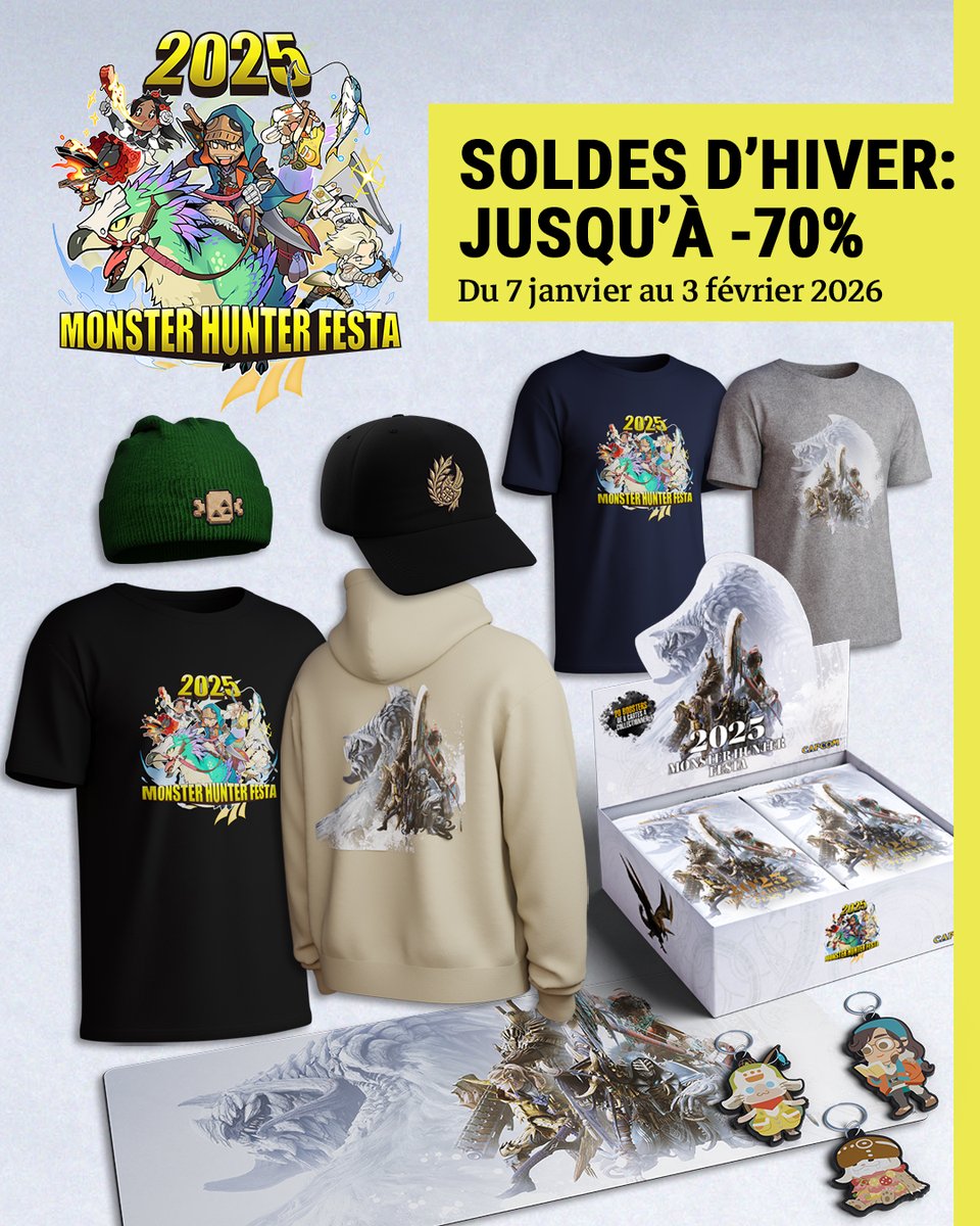 🙀 Soldes d'hiver : jusqu'à -70 % ! 🙀

Chat alors, des produits du #MHFesta2025 en promotion jusqu'à -70% ?
C'est l'une des dernières occasions pour vous offrir ces produits exclusifs, alors en chasse !

➡️ capfr.link/soldeshiver