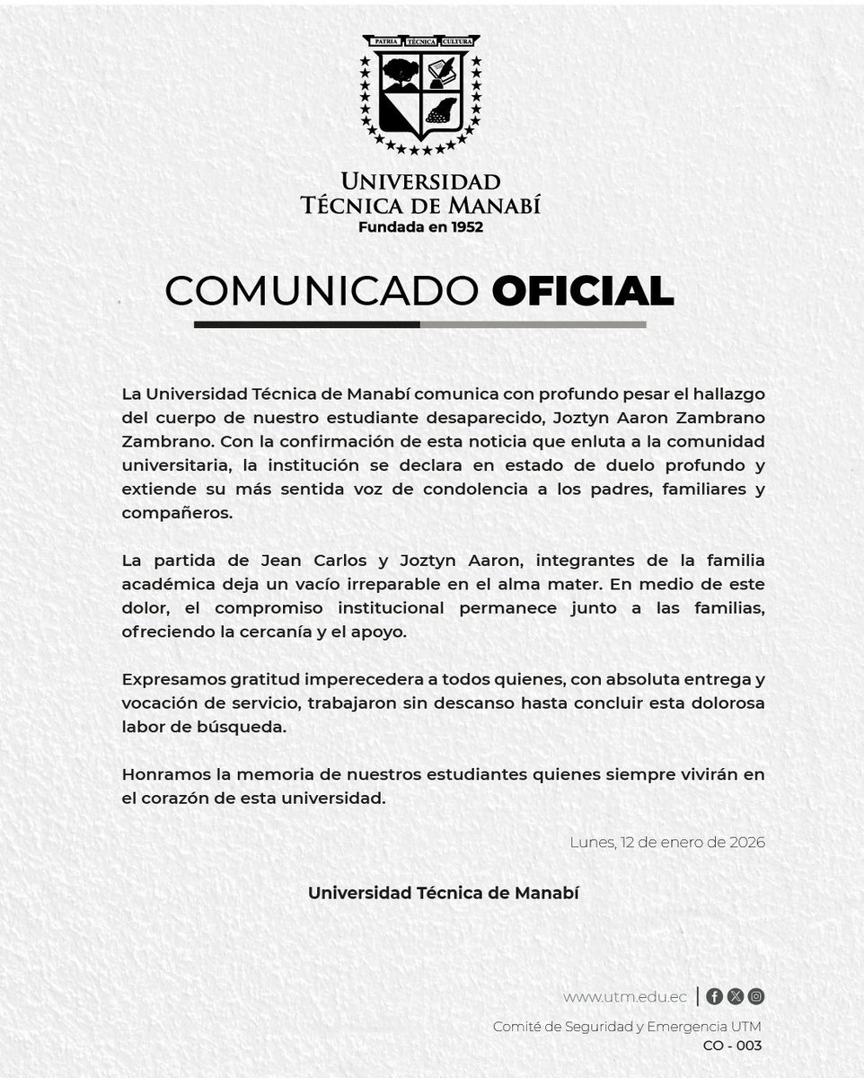 Universidad Técnica de Manabí tweet media