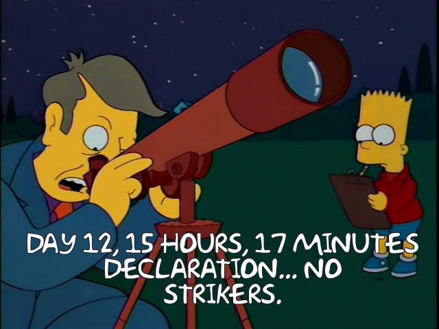 Could really do with that striker about now