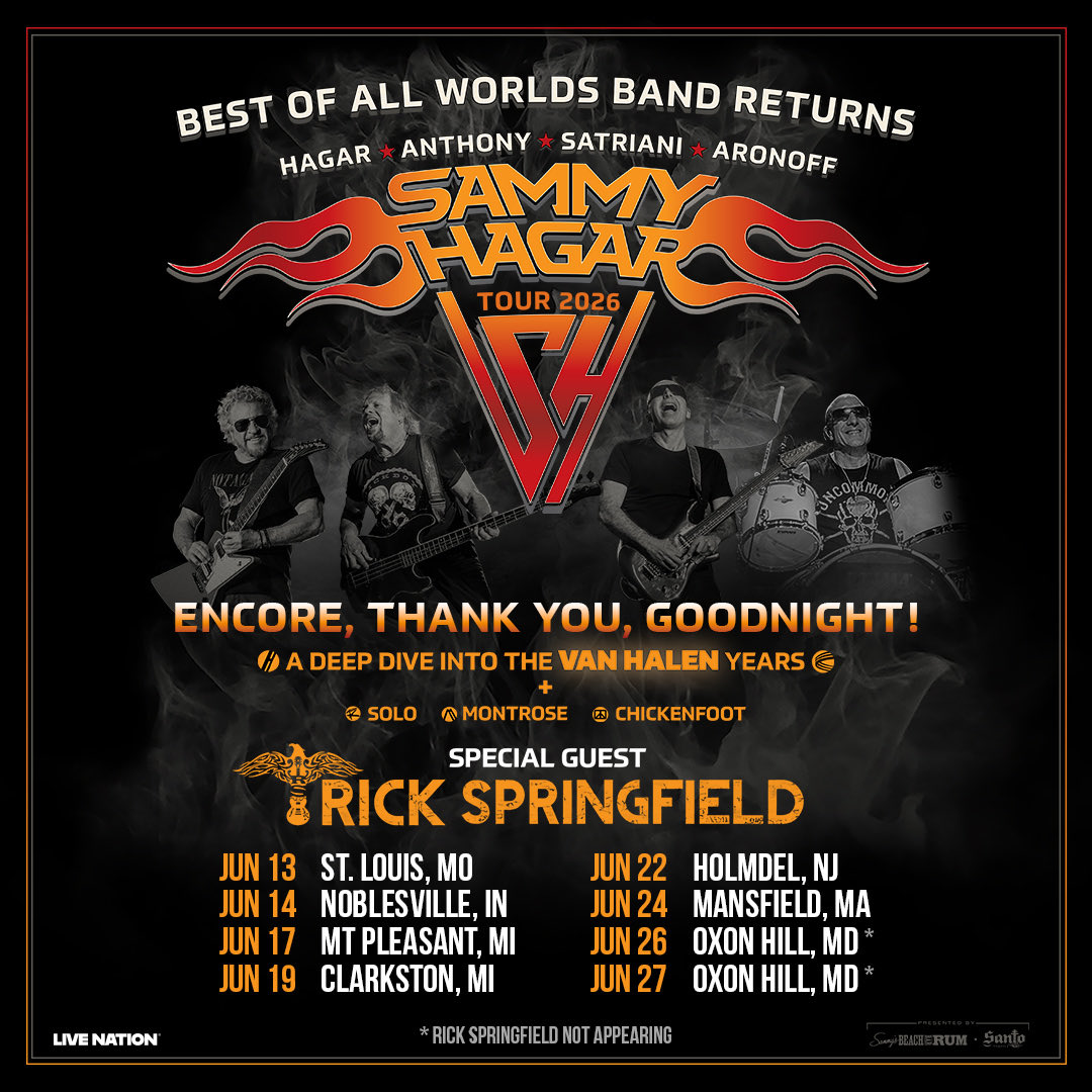 rickspringfield's tweet image. Heading out in June for these shows below with my pal @sammyhagar 🎸! Woo hoo!!!!
rickspringfield.com/pages/shows