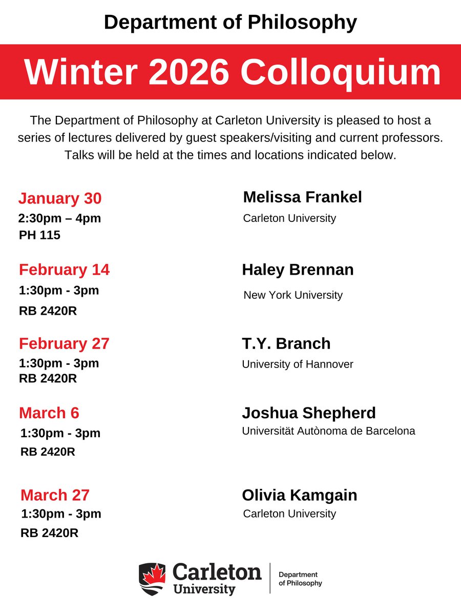 Carleton University Philosophy tweet media