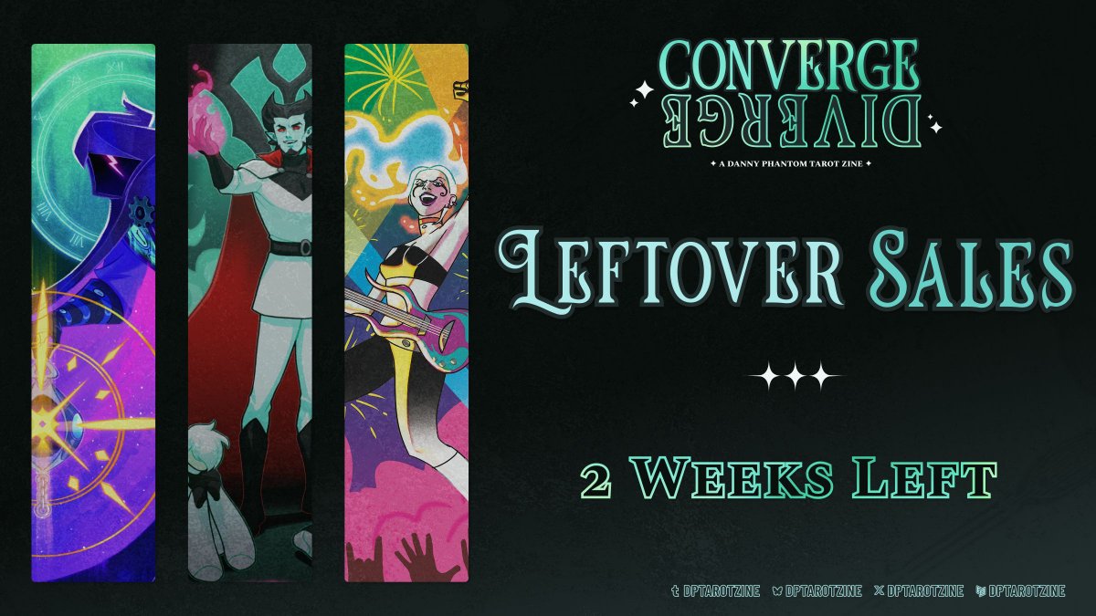 💫2 Weeks Left! 💫 

Our bundles flew by and we've completely sold out! Not to worry, as you still have a chance to grab our ecto enamel pins, but only for 2 more weeks! 

#dptarotzine #dptarot #phandom #zines #fanzines #leftovers