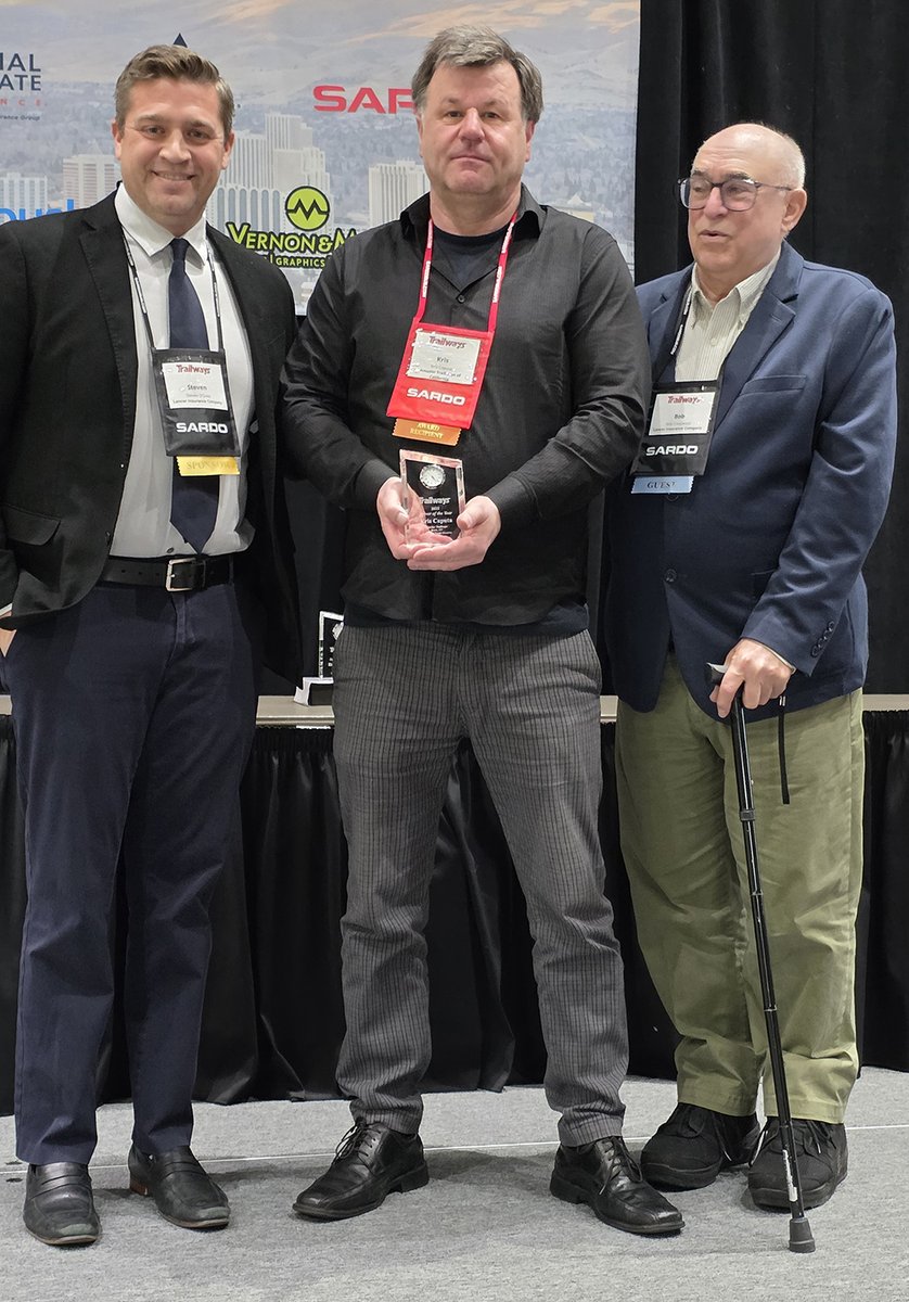 LancerInsurance's tweet photo. Congrats Kris Caputa, Amador Stage Lines, winner of the 2026 Bob Crescenzo #DriverOfTheYear Award (Scheduled Route Division), sponsored by #LancerInsurance. Your commitment to professionalism, safety, and excellence is a benchmark for drivers across the industry. #TeamTrailways https://t.co/81MKWpxAwI