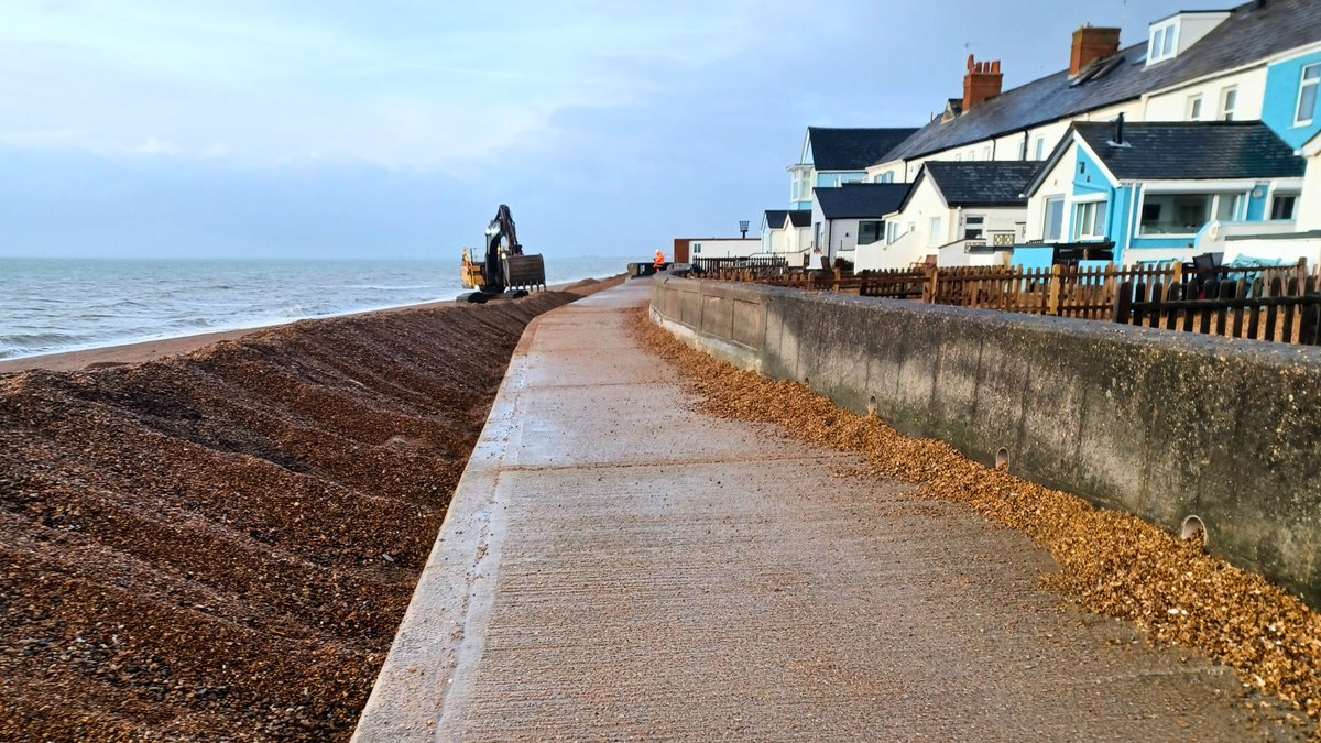 We wouldn’t quite call it the calm after the storm, but our district is returning to normal.

Beach huts pushed by Storm Goretti’s strong winds and waves have been returned to their rightful place, while the A259 Sandgate Esplanade is open to vehicles again.