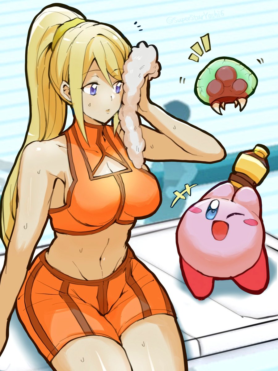 StarYoshi_ssb's tweet photo. Samus ,Kirby and baby in wii fit

#ベビーメトロイド #カビサム #サムス #カービィ #ゼロスーツサムス #Babymetroid #Kirby #Samus https://t.co/LkUfvDAP6H