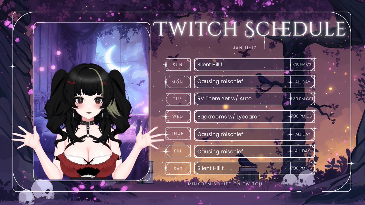 Minx of Mischief | Goth VTuber 🖤🦇 tweet media