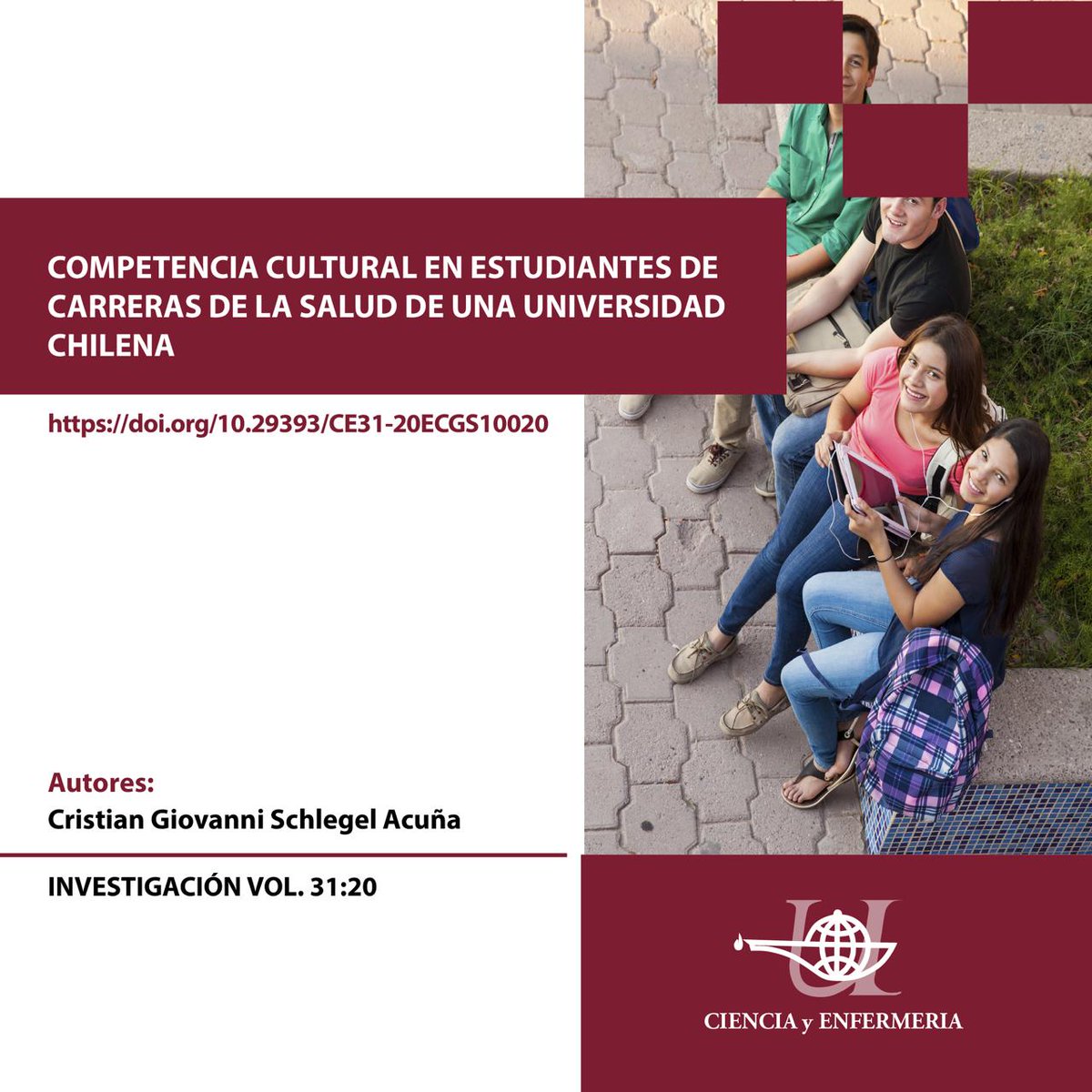 📊 Estudio: Competencia cultural en estudiantes de salud de una universidad chilena.

📌 Objetivo: niveles de competencia cultural y su relación con variables sociodemográficas.

🧑‍💻 Autor: Schlegel Acuña 🇨🇱

🔗 doi.org/10.29393/CE31-…

#Salud #Investigación #Académico