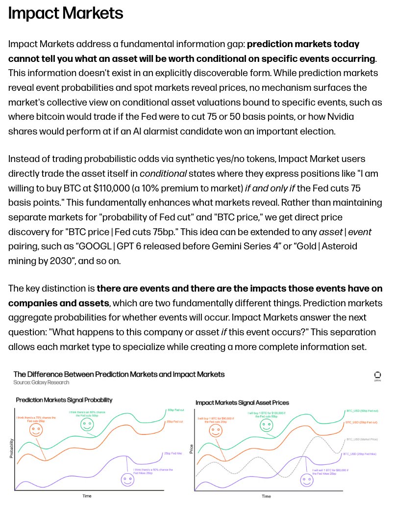 interesting overview of impact markets & decision markets imo impact  markets are not possible w/ current liquidity limitations of PMs you barely  have enough liquidity to edge on any event, so you