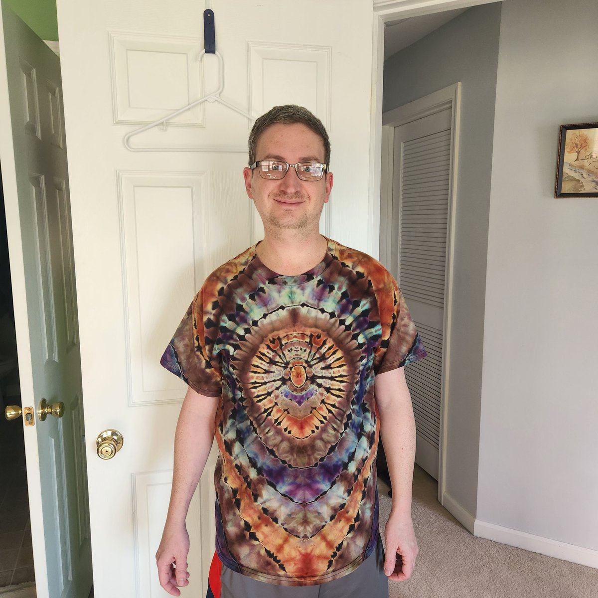 _milh0use's tweet image. this shirt came out so cool! 

Reverse Dyed Burst. Dyes: Kaleidoscope Eyes, Alchemist, &amp;amp; Phoenix Flame #tiedye #icedye #dharmatrading