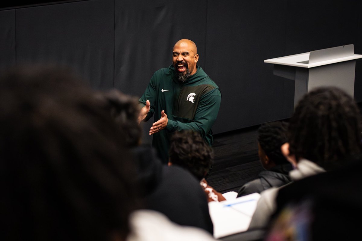 I can hear this photo of Coach Welsh.. Michigan State players are fortunate beyond measure right now