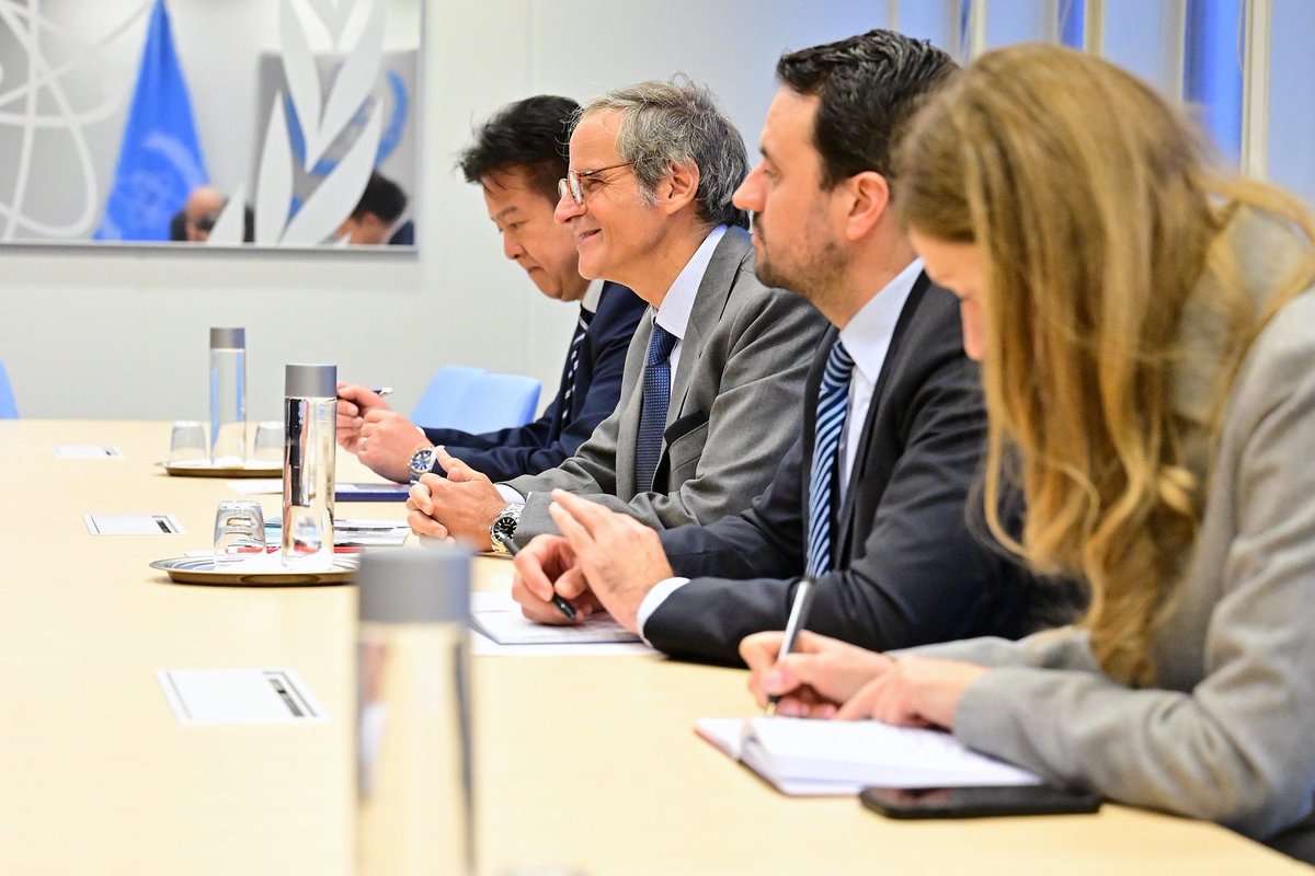 rafaelmgrossi's tweet image. The @IAEAorg values its cooperation with Turkic States, where nuclear science and technology are already improving lives, and where many countries are exploring nuclear power and peaceful applications to support progress.

Good to welcome @Turkic_States’ Secretary General…