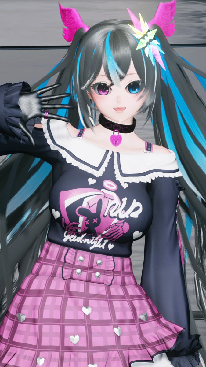 NGS_bracas's tweet photo. 架空のVtuberとして参戦した「純正律めろでぃ」。
作ってる途中で色々悩んだので後から頭の大きな飾りは音符っぽいものにすれば良かったと後悔しました。 https://t.co/fxMFbvt2gu