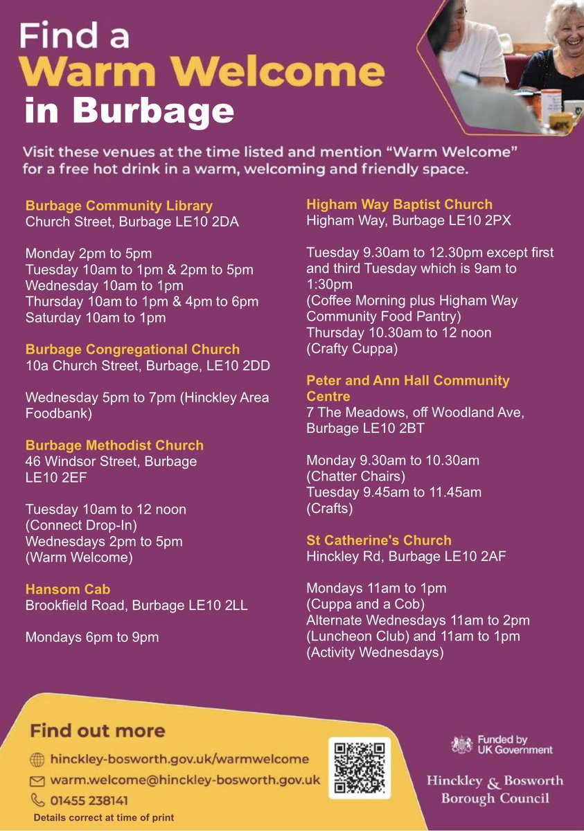 bclibrary1's tweet image. Where to find a #WarmWelcome in #Burbage