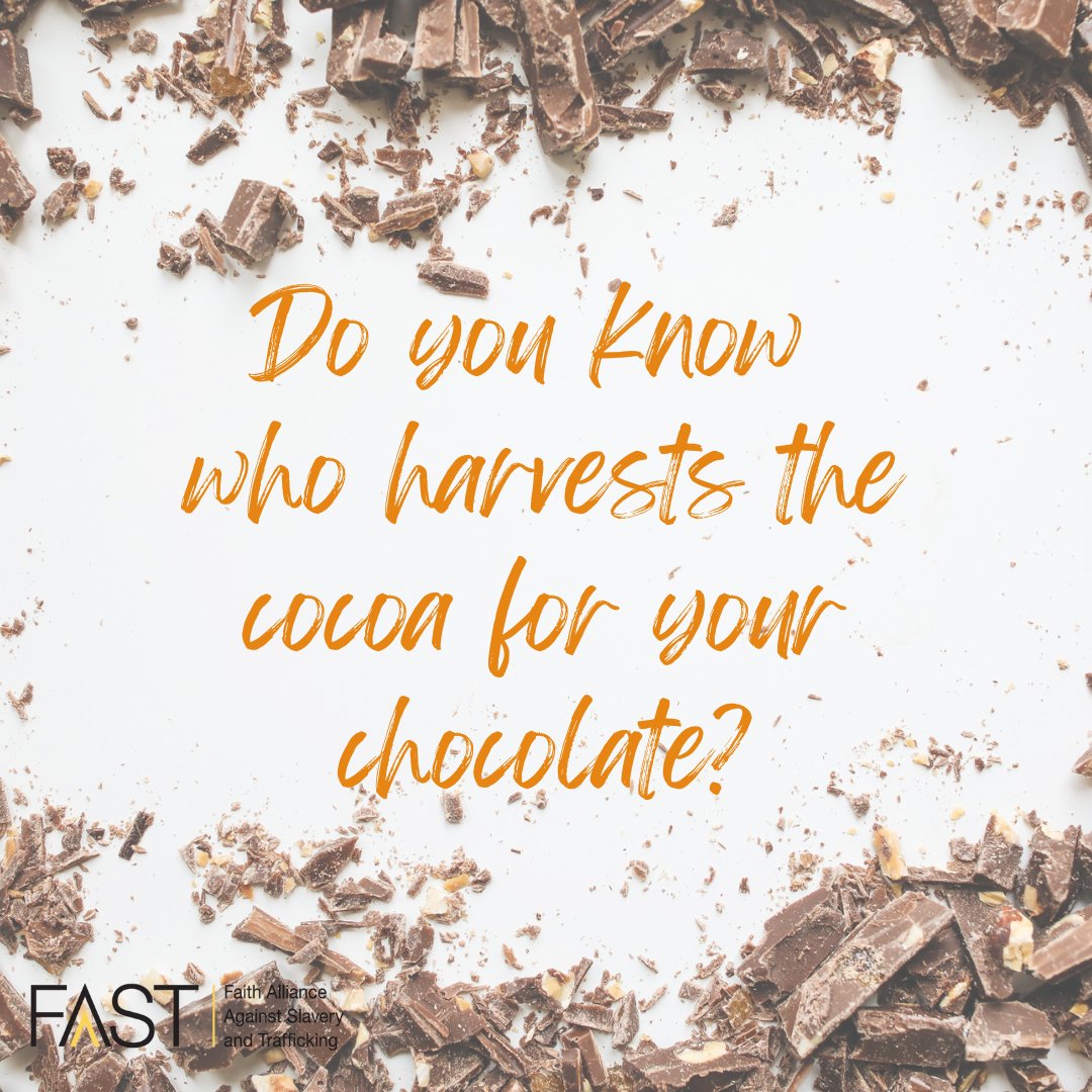 FAASTIntl's tweet image. Educating others about human trafficking can be fun, especially when chocolate is involved. Take some time to educate your friends and family about how to purchase ethically produced chocolate by hosting a chocolate tasting party. Learn more @ bit.ly/3Za6twc