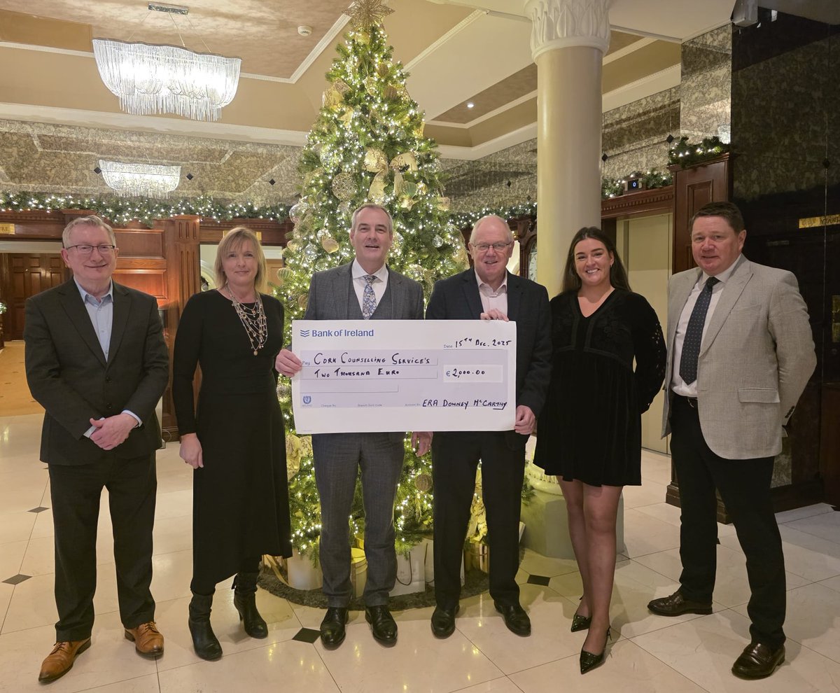 We are so grateful to the team at ERA Downey McCarthy for their very generous Christmas donation and for the great support they give us in other ways too <a href="/era_cork/">Era C 🜸</a>