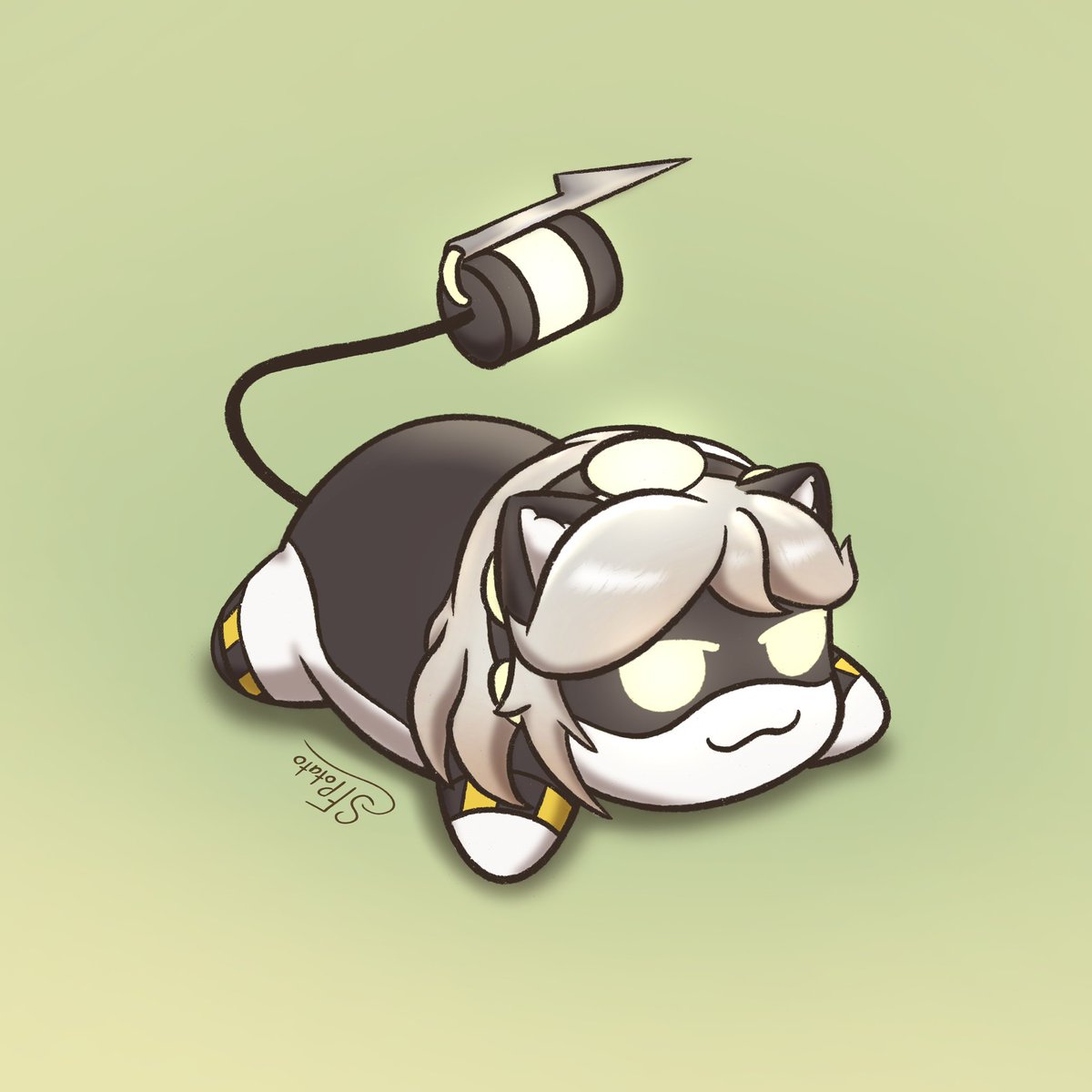 potato_sf59884's tweet photo. Also here is fat fucc art >:3

#murderdrones #murderdronesfanart #cat  #SerialdestinationV https://t.co/rdvIAeGWVP