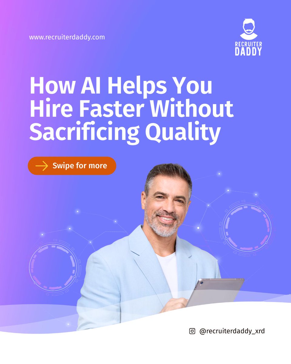 XRDTOKEN's tweet image. How AI Helps You Hire Faster Without Sacrificing Quality:
1. Automated screening
2. DISC fit matching
3. Job-matching in real time
4. Better decisions, less burnout

Hiring shouldn’t be a trade-off between speed and quality. 
With AI, you can have both, here’s how. 

#FastHiring