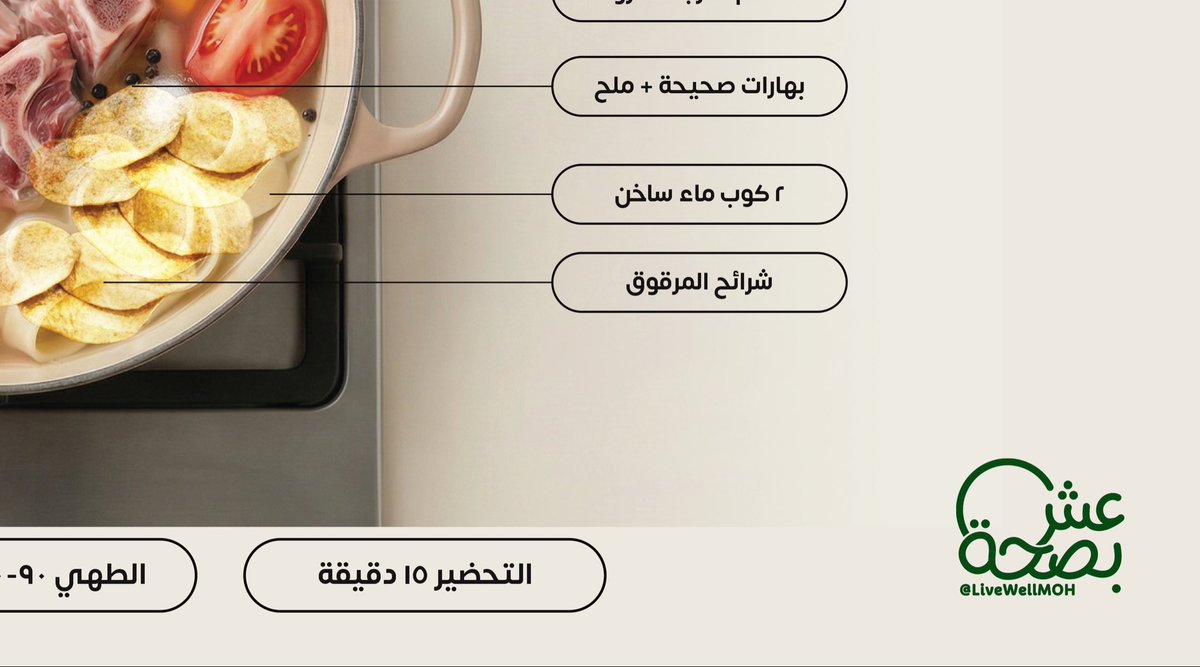 جربت الأكل الشعبي بطريقة عش بصحة ؟
نشارككم مرقوق يجمع القيمة الغذائية و الطعم الأصيل.