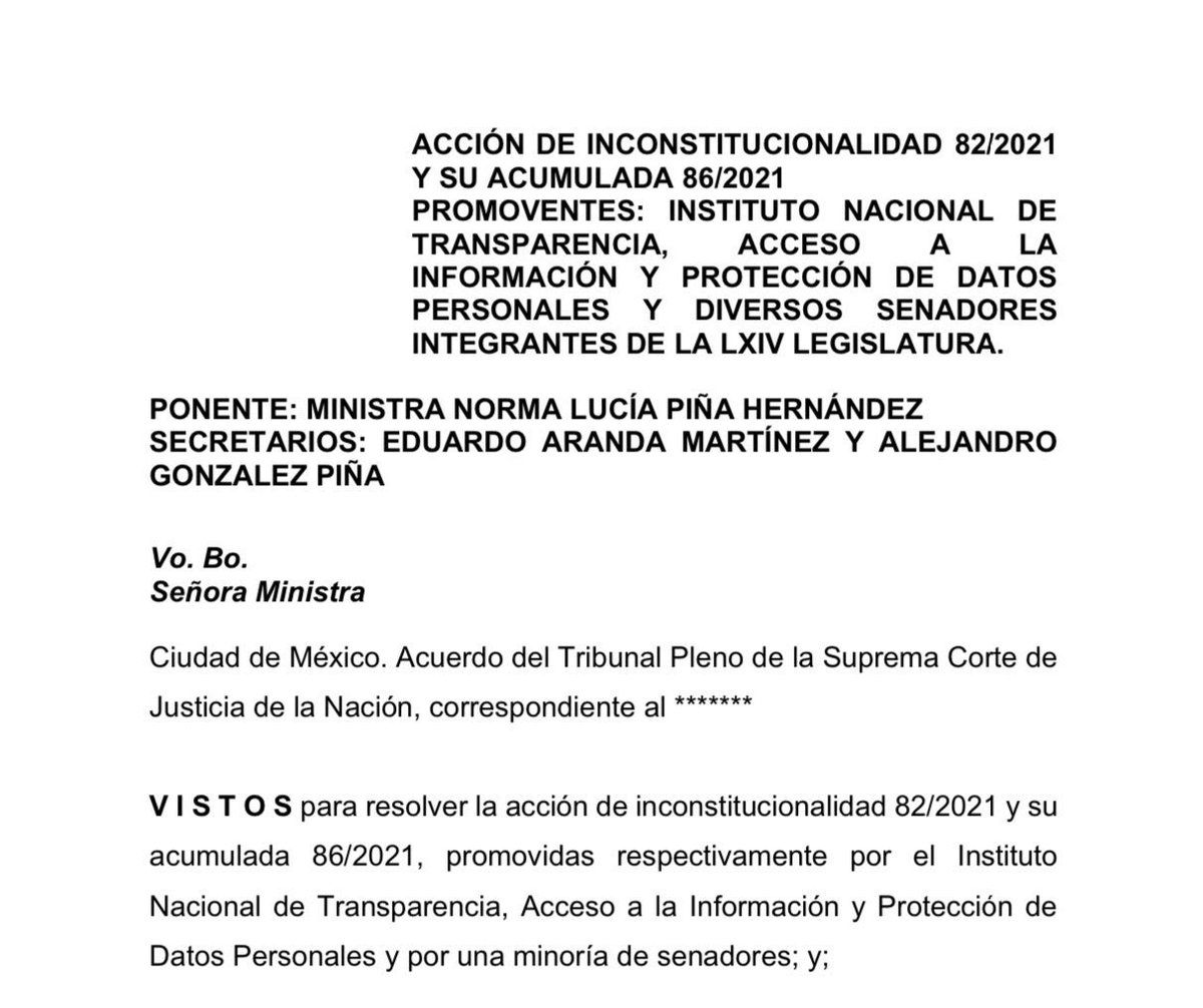 Gracias a una acción de inconstitucionalidad promovida por el <a href="/INAImexico/">INAI</a>, la <a href="/SCJN/">Suprema Corte</a> declaró la invalidez total del decreto que creaba el Padrón Nacional de Usuarios de Telefonía Móvil (PANAUT), el cual pretendía recabar los datos biométricos de los ciudadanos.

Con la extinción