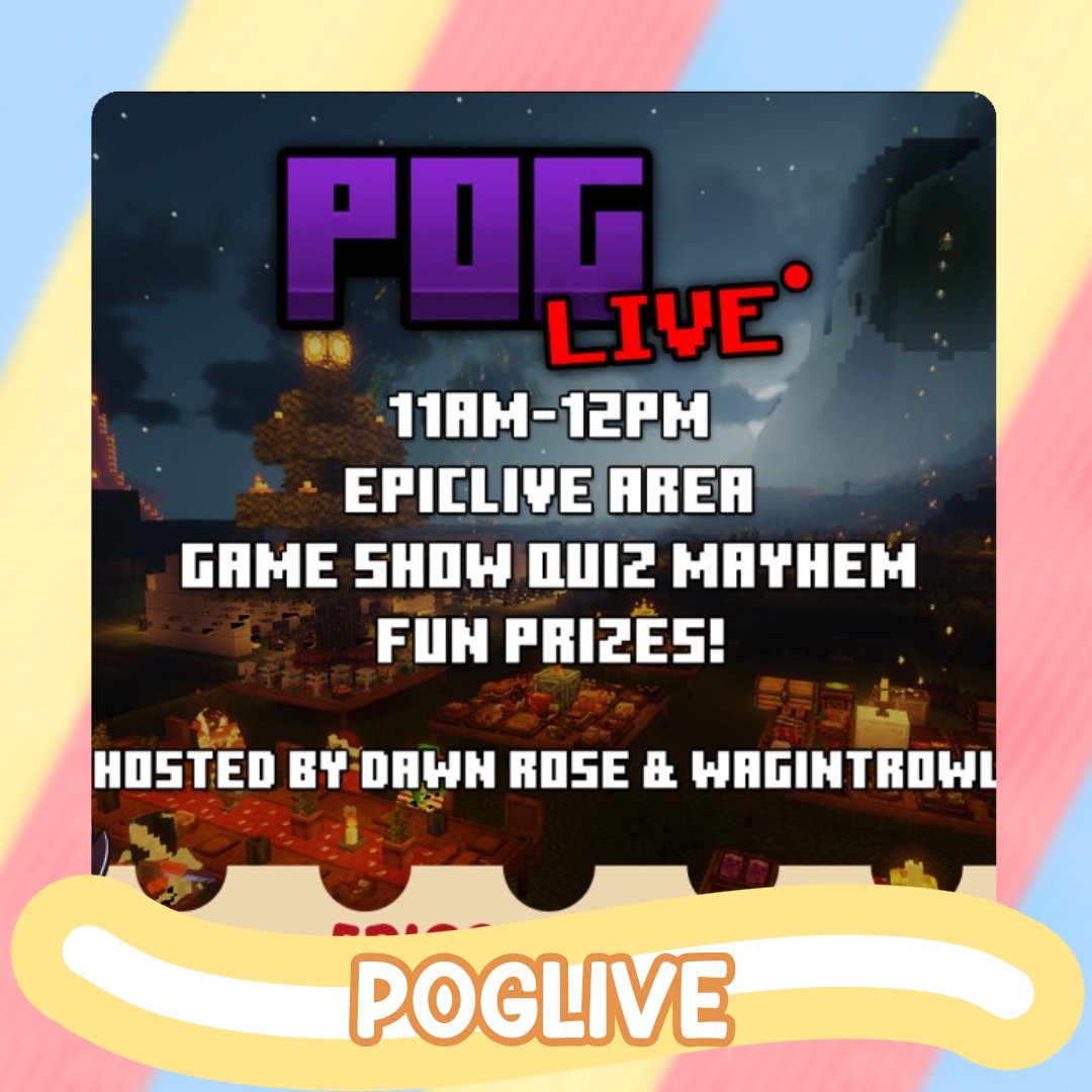 🎪We have 3 EPIC Panels to entertain you during the day, 2 on EpicLive and 1 on our stage. 

To be able to watch these panels in person make sure to purchase your tickets online in advance! 🎟️