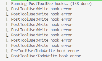 iamtatara's tweet photo. @kasselvania @parcadei For me, I'm keep getting this, but the tasks end up finished? So I'm not sure if this is just an error displaying the hook that's being ran but the hook is actually running still? https://t.co/7LDnCi9utf
