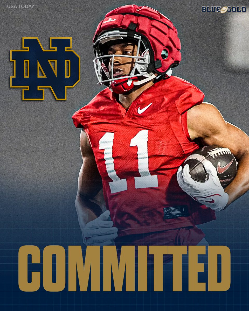 MikeTSinger's tweet photo. 𝗕𝗥𝗘𝗔𝗞𝗜𝗡𝗚: Ohio State WR transfer Quincy Porter has committed to Notre Dame, per @Hayesfawcett3  🫡☘️

Former five-star recruit was the No. 3 WR in the portal. Coming off his true freshman season. What a HUGE get for the Irish.

Story: https://t.co/6E7DejxLMS https://t.co/9nTJ4WB6ey