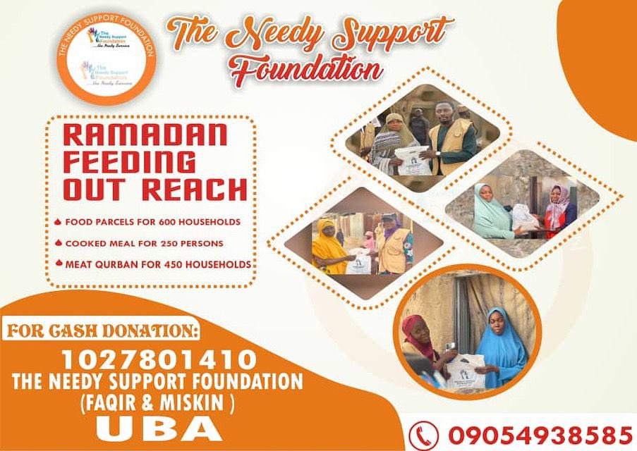 muhammadbeen1's tweet photo. Ramadan is knocking day by day kindly donate nd help our feeding program
Thank you for your donations, shares, and support, but we are still far from our goal
Kindly donate to this cause🙏
FAQIR AND MISKIN THE NEEDY SUPPORT FOUNDATION 
UBA
1027801410 https://t.co/85piyqTML6