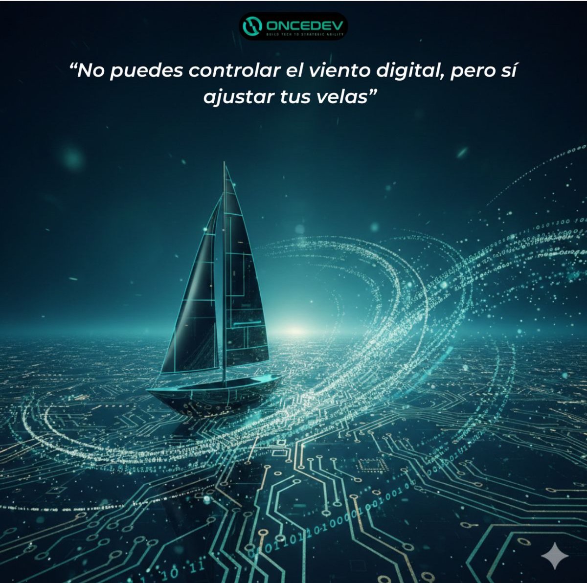 OnceDev's tweet photo. En el mundo digital, el cambio es el viento que nunca se detiene. No podemos controlarlo, pero sí aprender a navegarlo. Las empresas que intentan resistirse terminan luchando contra la corriente.
.
.
#TransformacionDigital #Estrategia #Innovacion #Oncedev #CulturaDigital https://t.co/R1zIoL5GFW