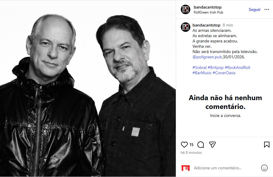ricardoxmoura's tweet photo. Os irmãos Gallagher de Sobral. 

#OasisLive25 https://t.co/E1b95eWSAl