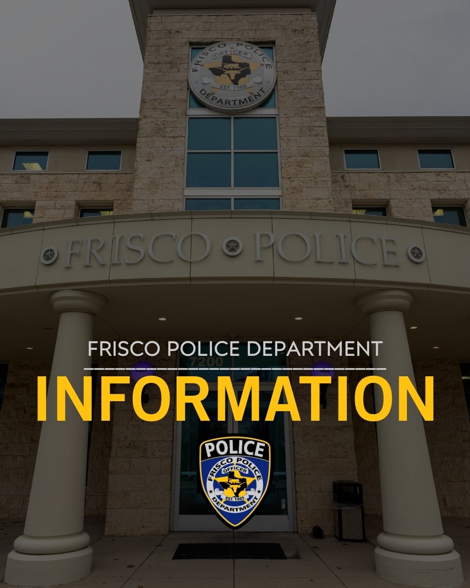 Frisco Police tweet media
