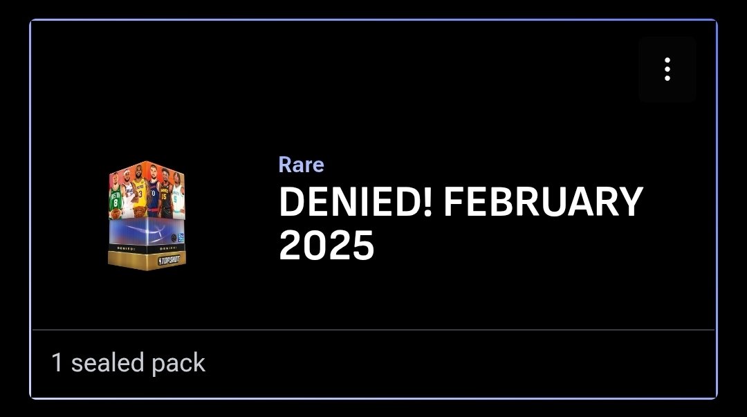 Giveaway
For an <a href="/NBATopShot/">NBA Top Shot</a> 
Denied Rare Pack

To Enter:
↩️Repost this &amp; the Quoted Post below
2️⃣Tag 2 Collectors