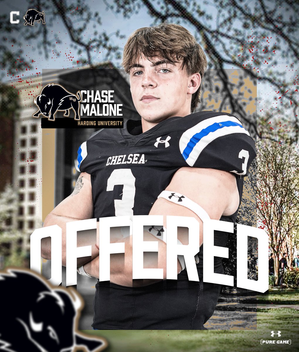 RecruitChelsea's tweet image. Congratulations to @chase_malone3 on receiving an offer from D2 power house @Harding_FB 
@JamieScruggs @ChelseaHornets @AL6AFootball @280Living @BirminghamSport @UnderLights365 @HallTechSports1 @Alabama_Varsity 
#ChelseaMade